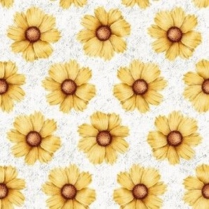 Yellow Flowers - 6" repeat