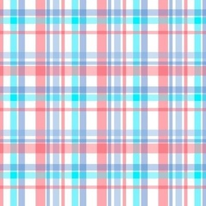 Patriotic Watercolored Plaid,  medium