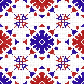 Ukrainian cross stitch ethnic embroidered ornament