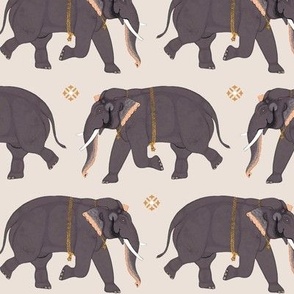 Elephants - Small - White