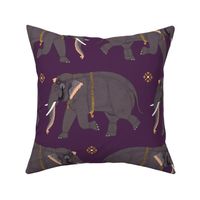 Elephants - Large - Purple