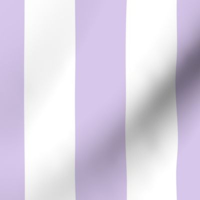 Color of the Year 2023 Digital Lavender and White 2 Inch Cabana Stripes