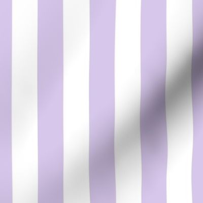 Color of the Year 2023 Digital Lavender and White 1 Inch Cabana Stripes