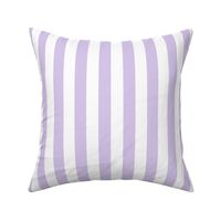 Color of the Year 2023 Digital Lavender and White 1 Inch Cabana Stripes