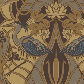 Heron House Tapestry (Wallpaper Scale)