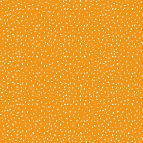 Speckles|| Farmers Market Collection || cream speckles on orange by Sarah Price