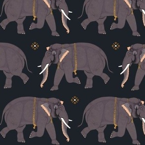 Elephants - Small - Black