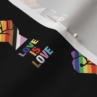Love is love - queer equality support straight against hate love is love fight for justice pattern black