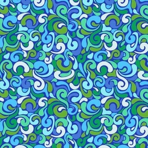 blue swirls/custom 50 %
