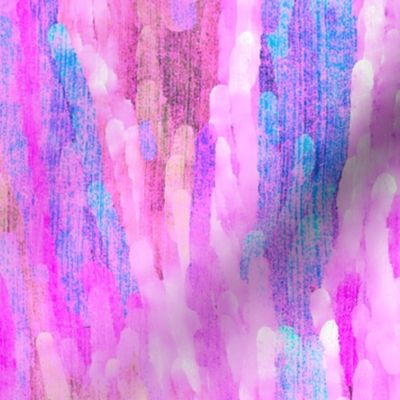 Abstract watercolour lines and wavy stripes shocking pink, mauve and blush large