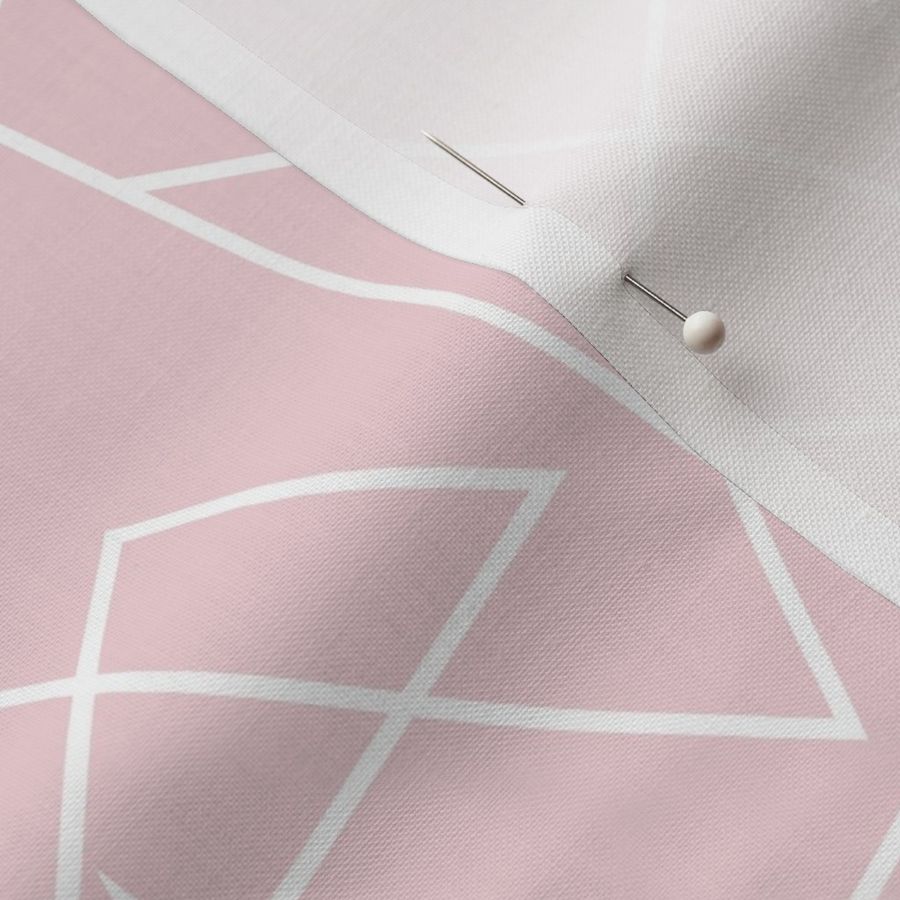 Modern Geometric Large - CottonCandy with White