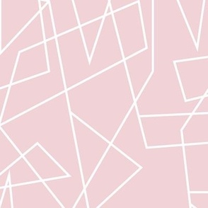 Modern Geometric Large - CottonCandy with White