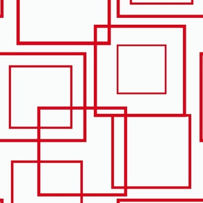 Overlapping Cubes_Red_Large