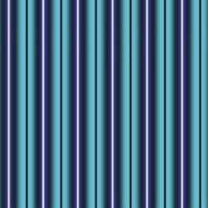 Diamond Flowers - Blurry Stripes in Teal, Navy and Grey with White