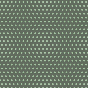 Green Graphic Flowers - Medium Circular Green Tea Dotson Porpoise Grey