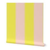 Bright Yellow and Peach Stripe