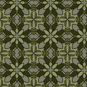 Bottle green colonial kitchen tile 