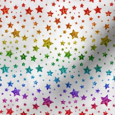 Rainbow Glitter Stars