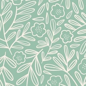 Aria Floral Collection - Gloria - Mint