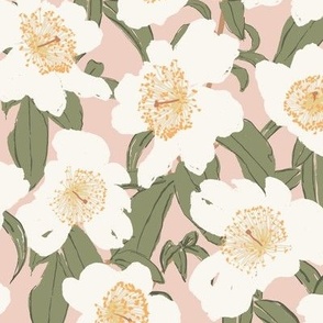 Overgrown Floral-Medium-Pale Pink-Hufton-Studio