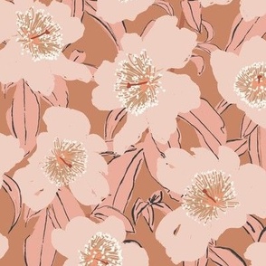 Overgrown Floral-Medium-Pheasant Pink-Hufton-Studio