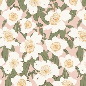 Overgrown Floral-Small -Pale Pink-Hufton-Studio