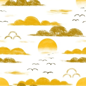 Dreamy sunset birds (Medium)