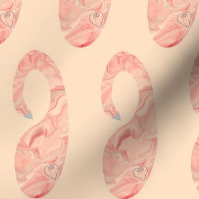 Marbled Pink Swans
