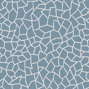 Mosaic Tiles Gray-Blue