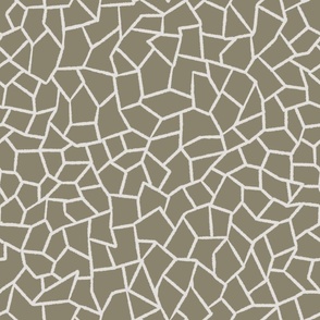 Mosaic Tiles Clay-Green Dark