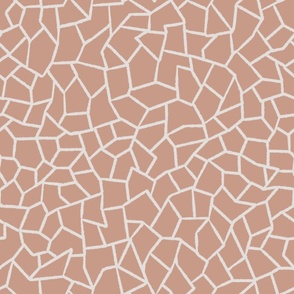 Mosaic Tiles Salmon Pink