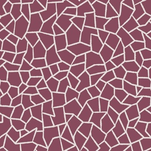 Mosaic Tiles Hawthorn Rose dark pink