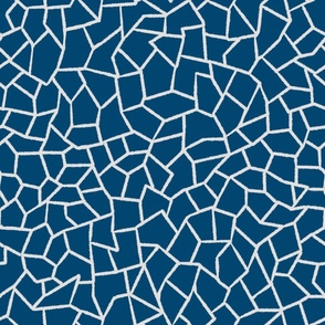 Mosaic Tiles Dark Blue