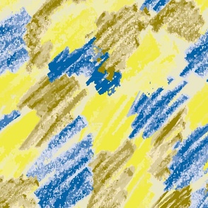 feather - camouflage blue and yellow