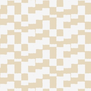 eroded checkerboard check cultured on dutch white | medium