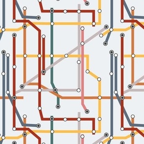 colorful subway train map