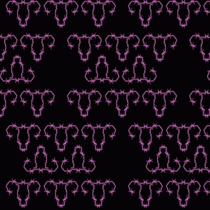 Barbed Wire Uterus Pattern for Women's Rights