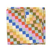 Retro Rainbow Checkers 2.5"