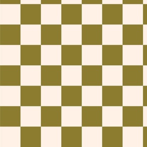 Olive Checkers 2.5"
