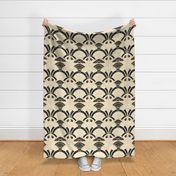 gold,teal,black,silver,Art Deco,Geometric patterns,Bold contrast,Contemporary elegance,Minimalist design,Sleek aesthetics,Clean lines,Abstract motifs,Graphic elements,Striking visual impact,Monochromatic beauty,Dynamic compositions,Visual rhythm,Edgy ,sop