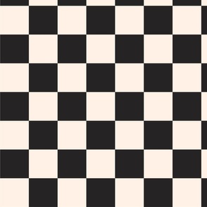 Black and White Checkerboard 2.5"