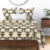 gold,teal,black,silver,Art Deco,Geometric patterns,Bold contrast,Contemporary elegance,Minimalist design,Sleek aesthetics,Clean lines,Abstract motifs,Graphic elements,Striking visual impact,Monochromatic beauty,Dynamic compositions,Visual rhythm,Edgy ,sop