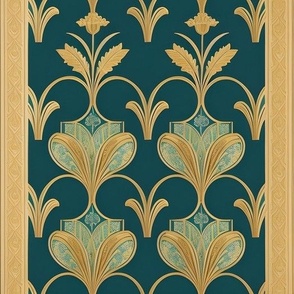 Art deco,Teal,Gold,Luxe,Beautiful,Expensive,Timeless,Style,Vintage,Elegance,Glamour,Sophisticated,Chic,High-end,Decor,Opulent,Classic,Ornate,Exquisite,Decadent