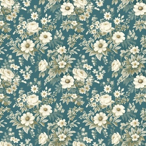 shabby chic,teal white,Art Nouveau,William Morris,Arts and Crafts,Vintage,Retro,Victorian,Design,Aesthetics,Nature-inspired,Ornate,Textiles,Floral patterns,Stylized forms,Curvilinear,Handcrafted,Colorful,Timeless,Decoration,Organic shapes,Nouveau Riche,Gi