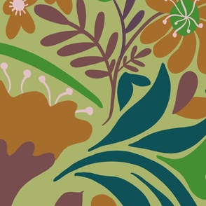 Beryl-green-brown-orange-floral 