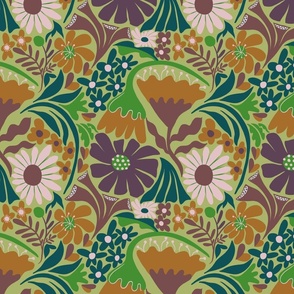 Beryl-green-brown-orange-floral 