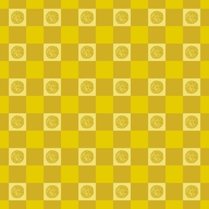 Lemonade Checkerboard in Sliced Lemon in Small Scale