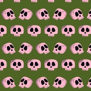 Spooky Ooky Skeletons - green