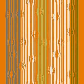 Lines like wood in 70 Retro Orange blue green