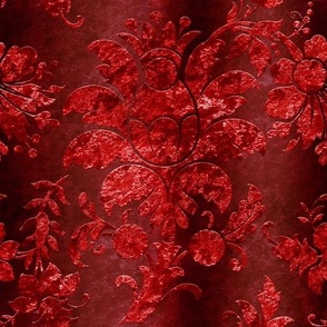 Beautiful red velvet embossed damask vintage retro elegant style design victorian timeless 